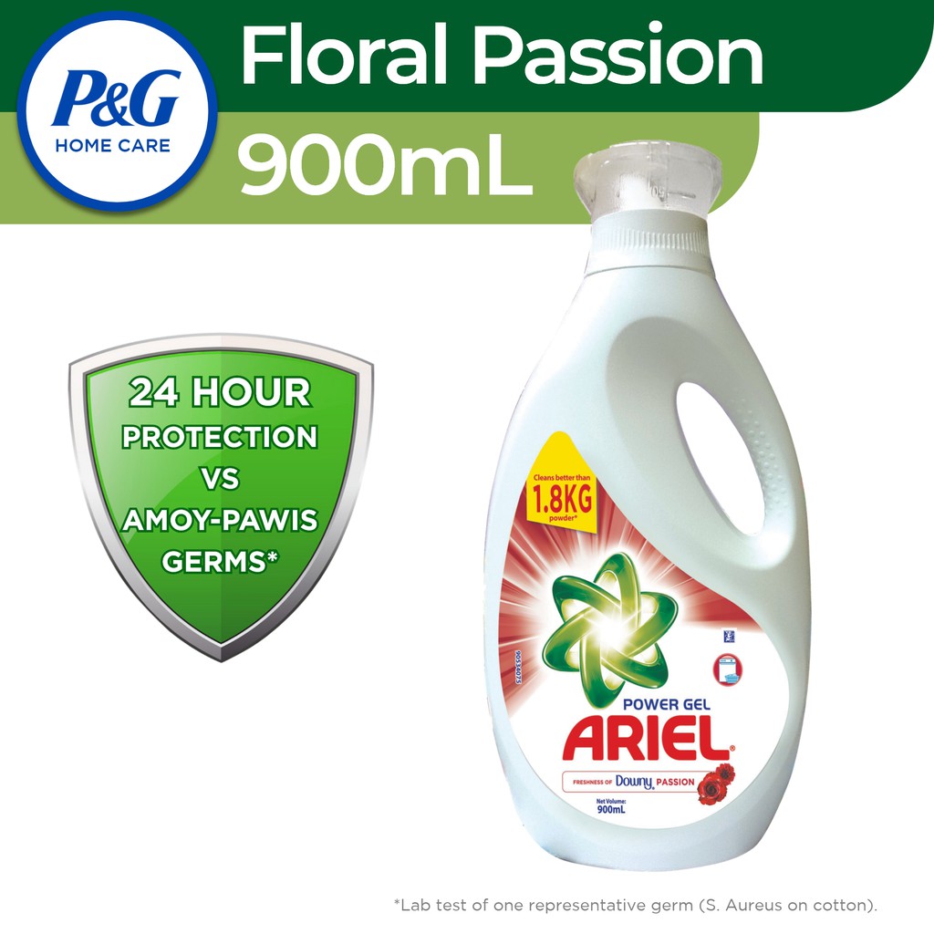 Ariel Liquid Detergent Power Gel with Downy Floral Passion Bottle