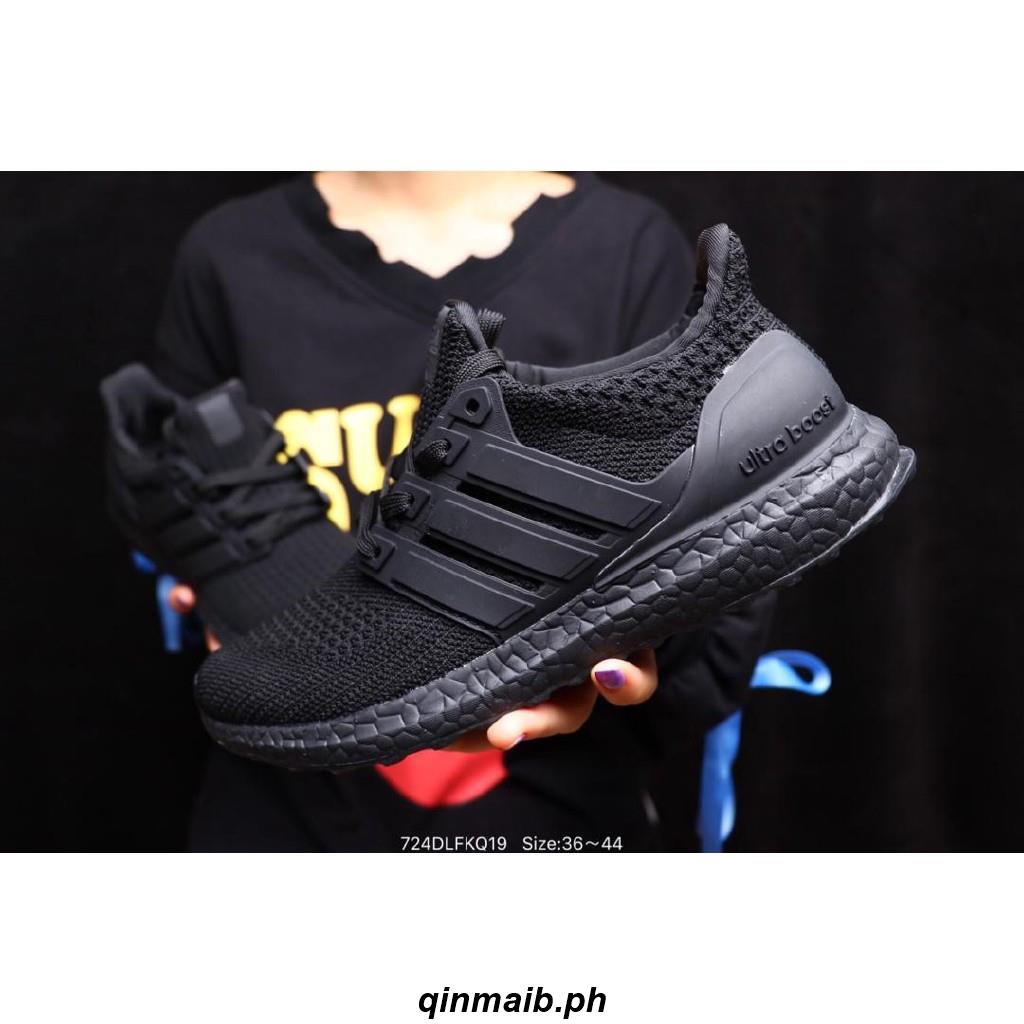 adidas all black womens running shoes