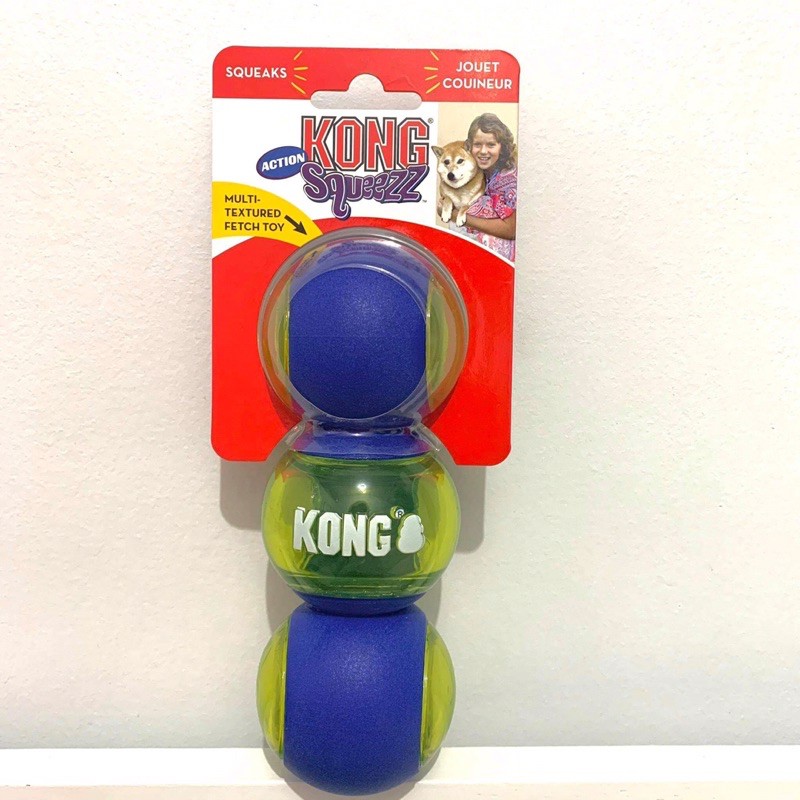 kong squeezz action ball