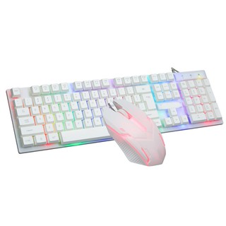 Zeus K004 ( Arc-Angle ) Colorful LED Illuminated Backlight Gaming Keyboard And Mouse Bundle