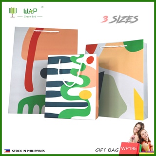 12pcs Paper Bag Gift Bag Abstract Birthday Wrapping Handle Loop Bag Wedding Candy Giftbag #WP195 #1