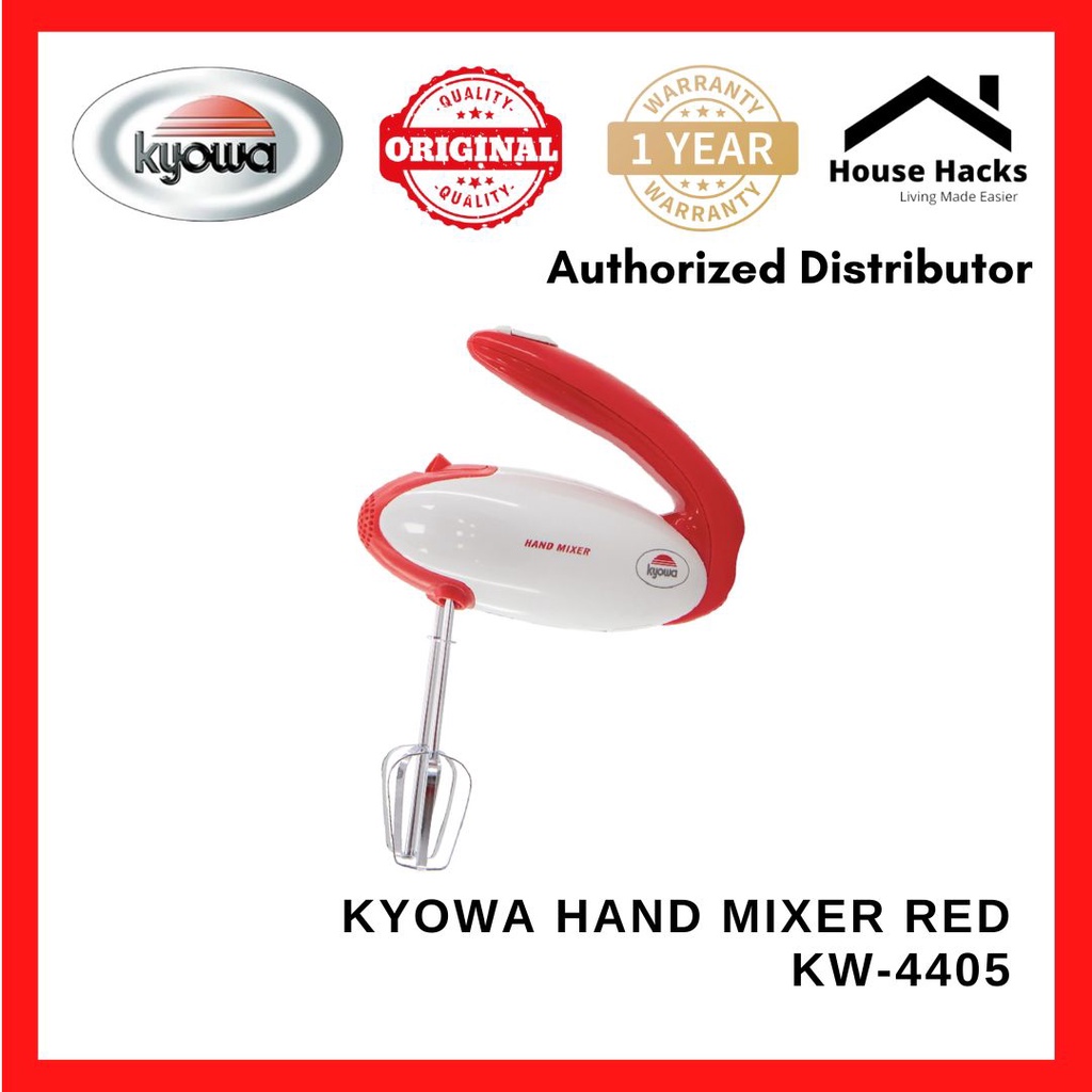 Kyowa Hand Mixer Red KW4405 (House Hacks) Shopee Philippines
