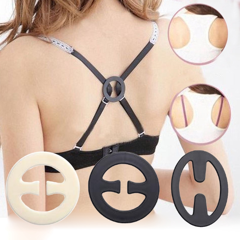 24hs Delivery 3 Bra Clips Hide Bra Strap Adjust Cleavage Clip Clear Nude Shopee Philippines