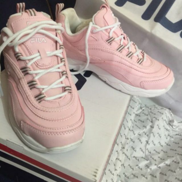 fila ray pink white