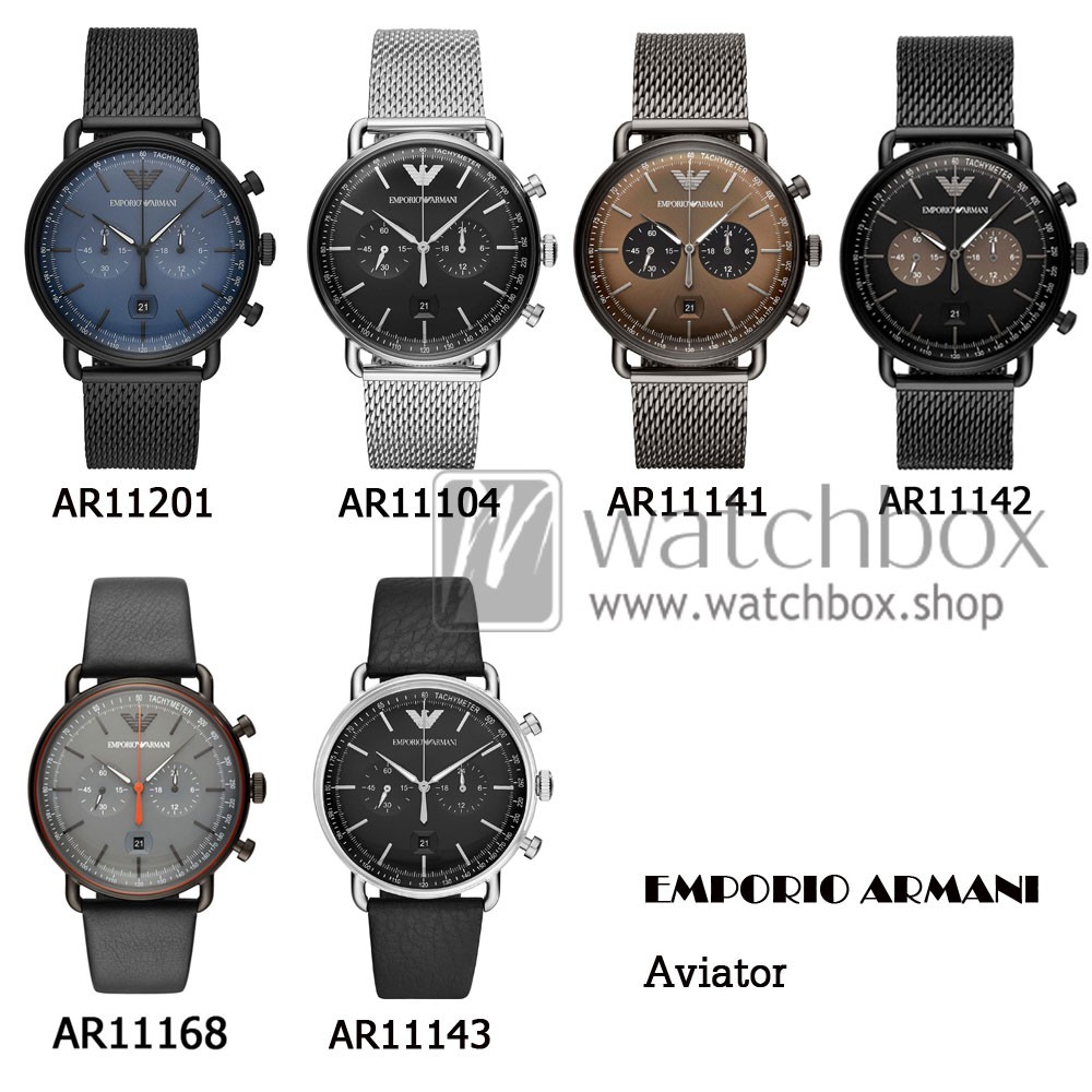 emporio armani aviator chronograph