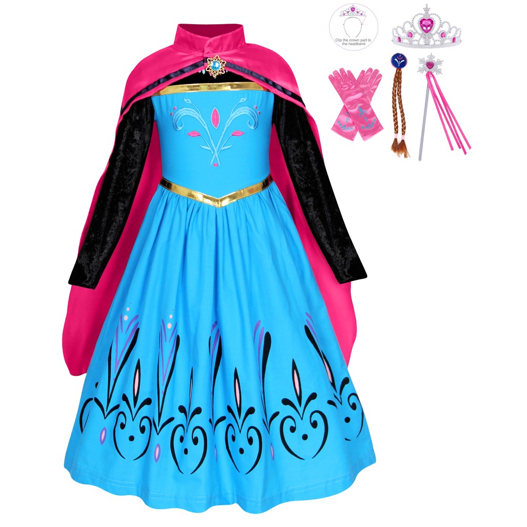 elsa costume with cape