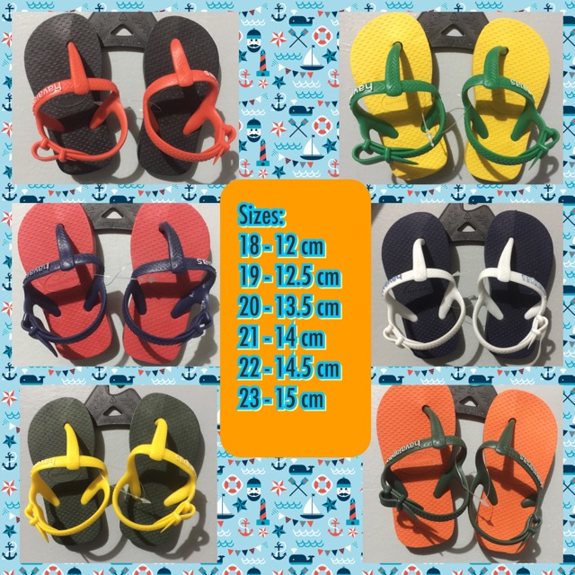 havaianas baby sizes