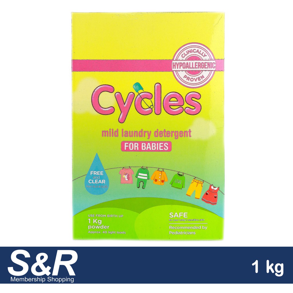 Cycles Mild Powder Detergent for Babies 1kg | Shopee Philippines
