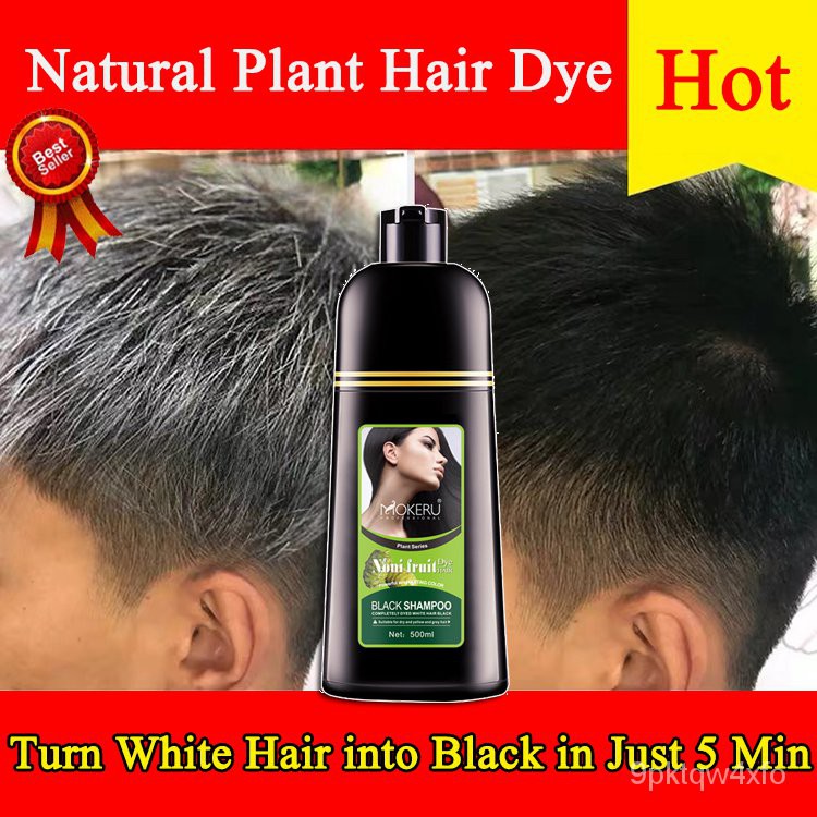 Spot Goods)MOKERU Black Hair Shampoo 500ml Black Hair Dye For Men and Women Turn  Your White/Gray Ha | Shopee Philippines