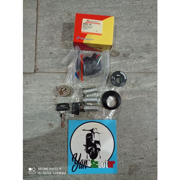 Ori NOS Key Handlebar Package, Complete DM Switch, Home on off