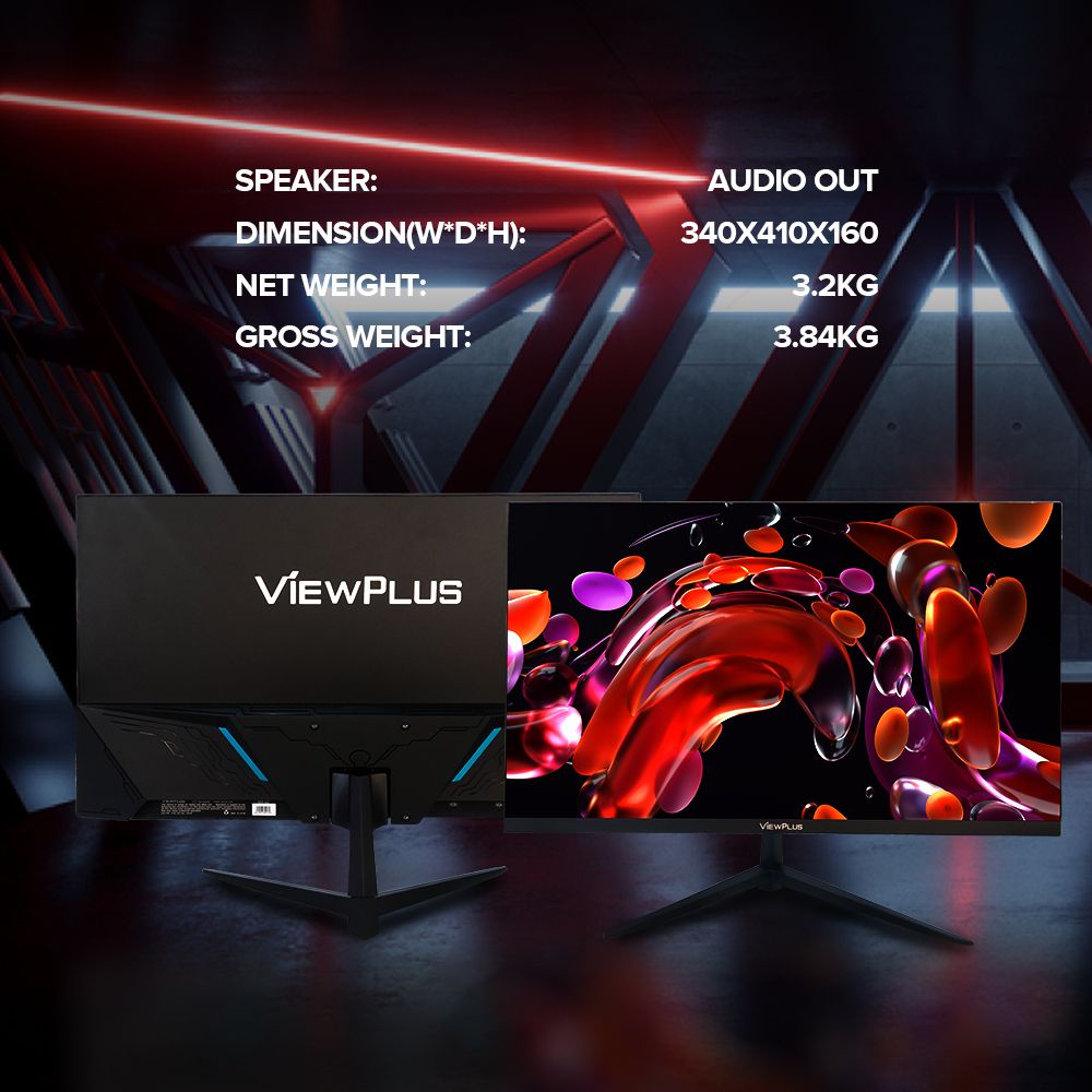 ViewPlus MX22 22 inch Monitor 75Hz Frameless VA Panel Connector VGA