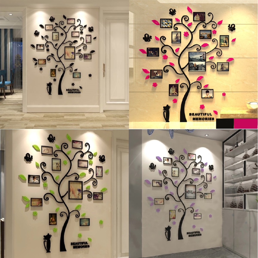 3d Photo Family Tree Wall Decal Sticker Mural Diy Home Baby Shopee Philippines