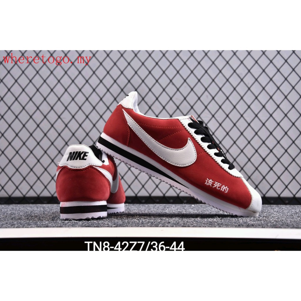 nike classic cortez nylon red
