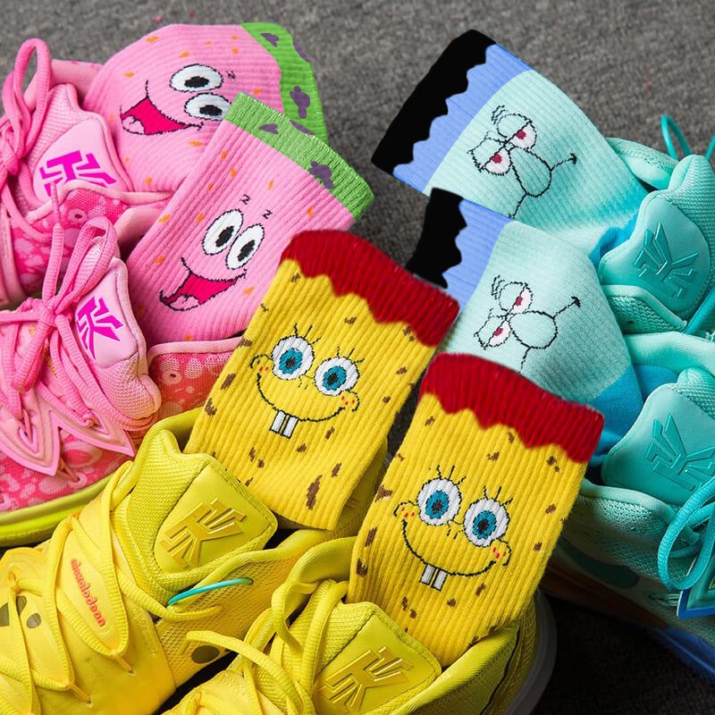 spongebob basketball socks