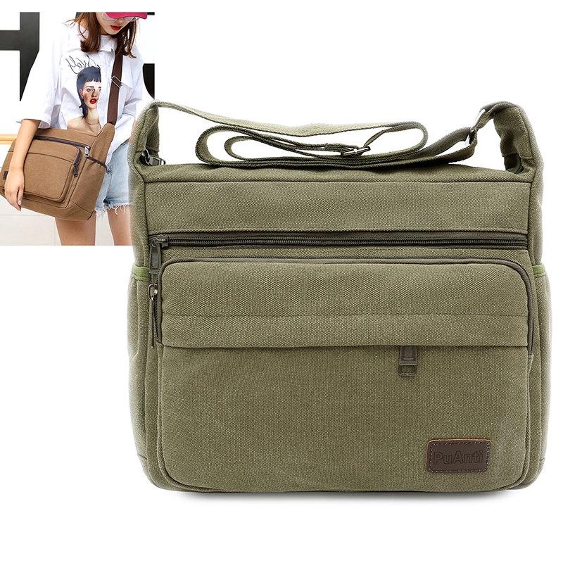 oversized canvas messenger bag