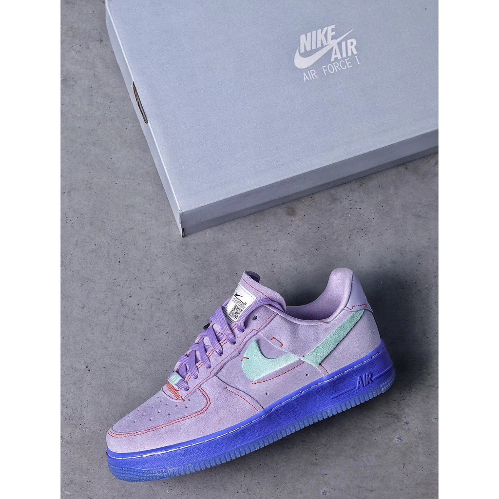 purple suede air force 1