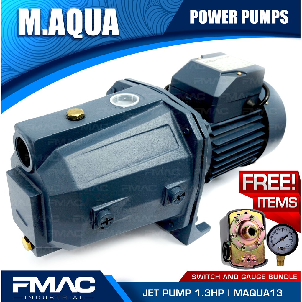 M AQUA Jet Pump 1.3HP MAQUA13 (WITH FREE JR KAWASAKI SWITCH AND GAUGE