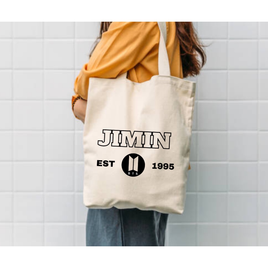 BTS BANGTAN BOYS SERIES CANVAS TOTE BAG KATSA, ECO FRIENDLY BAG, KOREAN