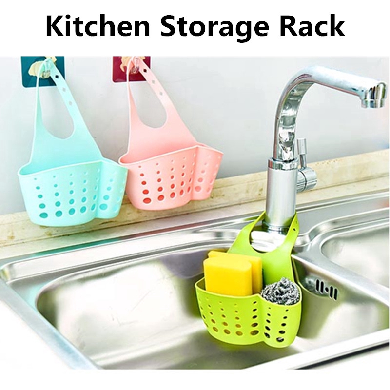 Kitchen Sink Faucet Sponge SoapS Drain RackS Storage Holder Shelf Hanging Basket 