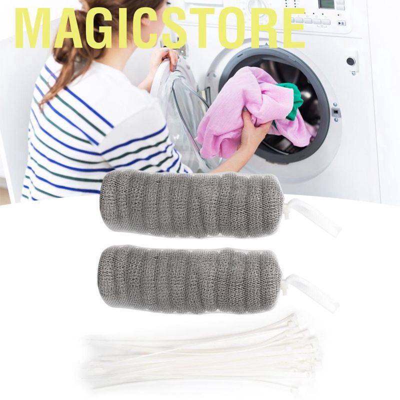 Magicstore 24pcs Filter With Cable Ties Stainless Steel Washing Machine Lint Traps Cleaning Tools Shopee Philippines