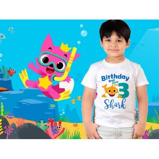 Fashion Kids Tees Baby Shark Boys Girls T Shirt Cartoon Cute Design Shirts Shopee Philippines