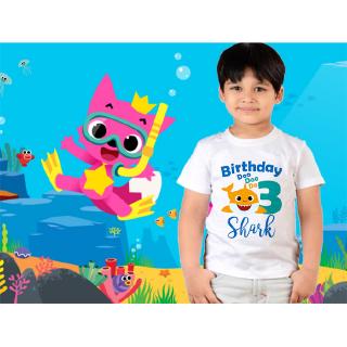 Fashion Kids Tees Baby Shark Boys Girls T Shirt Cartoon Cute Design Shirts Shopee Philippines