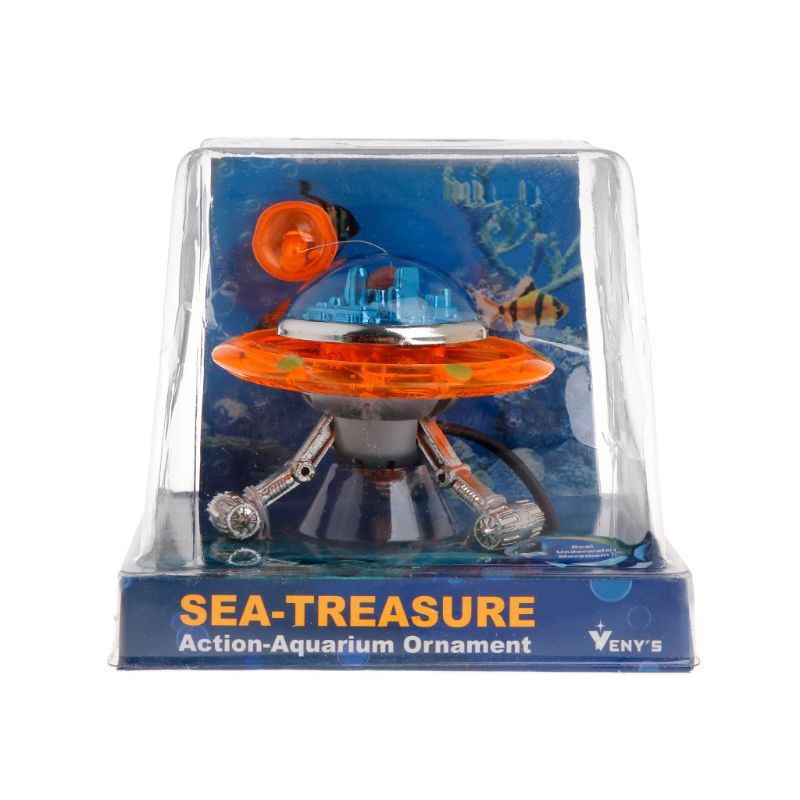 ☆Key☆ Decor UFO Aquarium ActionAir Effect Decoration Underwater Fish
