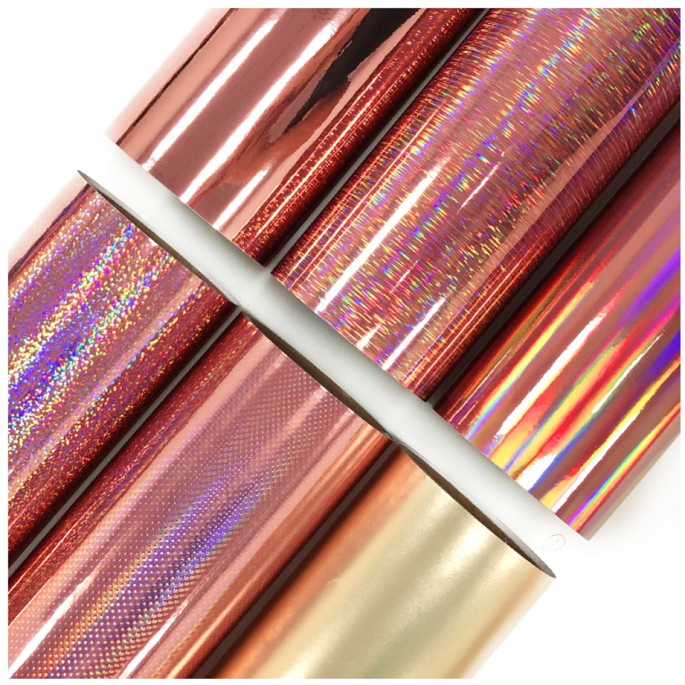 30cmx25cm Permanent Adhesive Rose Laser Vinyl Waterproof Cricut Film