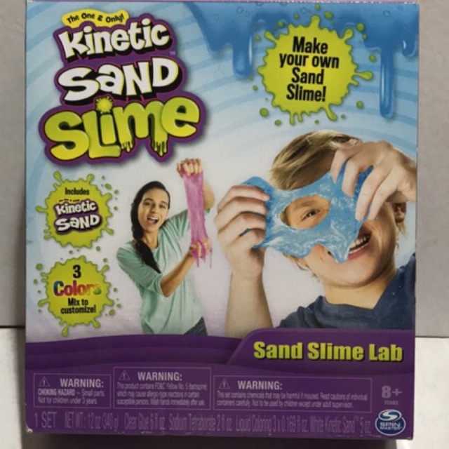 kinetic sand in slime