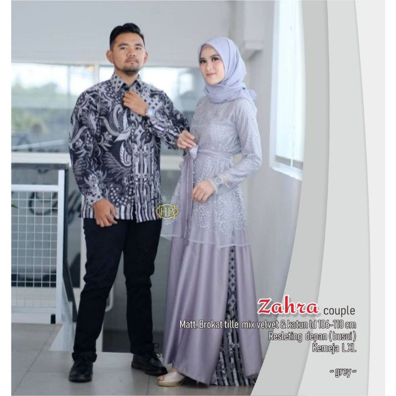 Zahra Brukat Couple Prophet Tille Velvet Shopee Philippines