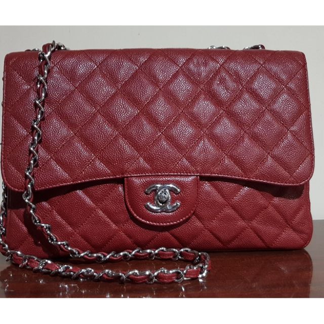 chanel red sling bag