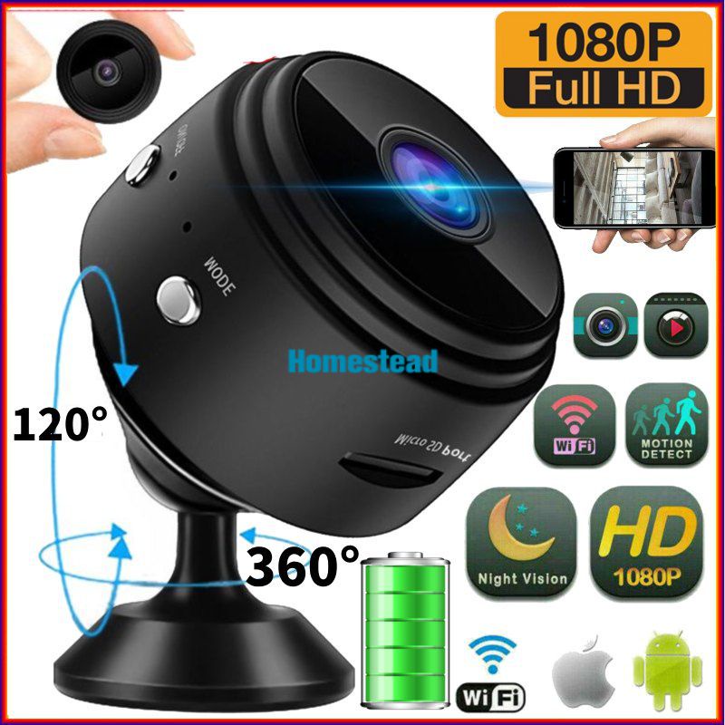 A9 Mini Camera Full HD 1080P Wifi IP Wireless Infrared Night Vision