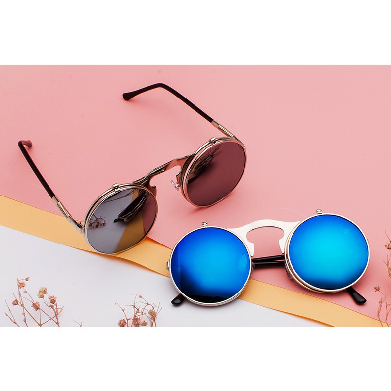 round flip sunglasses