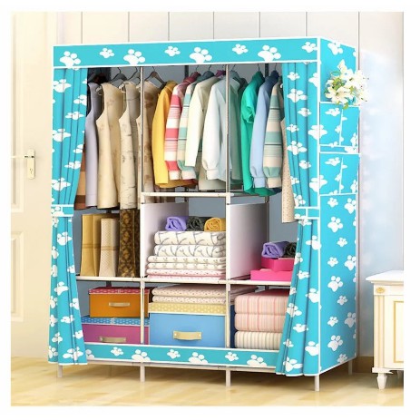 88103 Big Multifunction Cloth Wardrobe Storage Cabinets Shopee