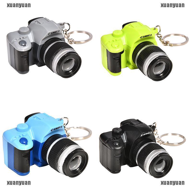 XYPH 1 Pcs Simulation Camera LED Keychain with Sound Flashlight Key