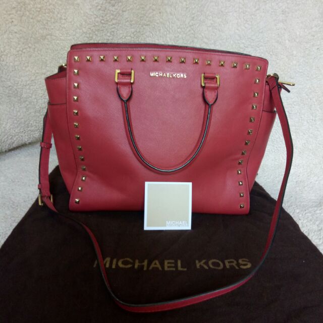 michael kors selma studded bag