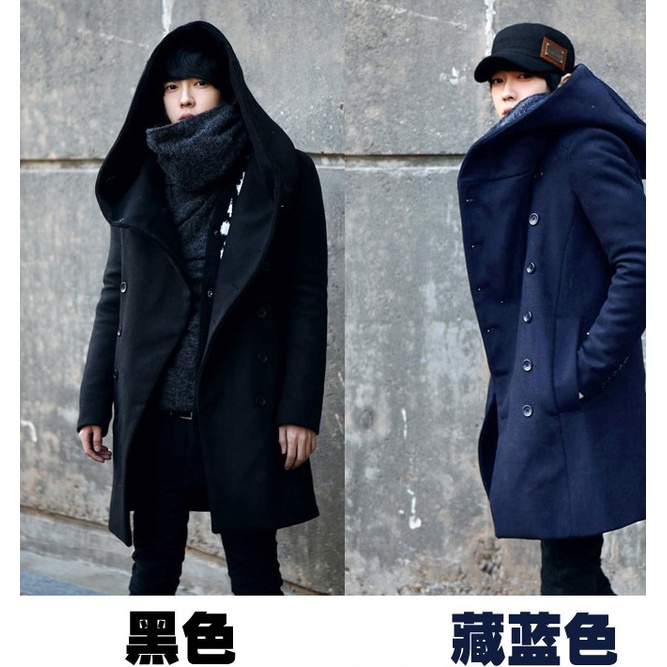 mens navy blue winter coat