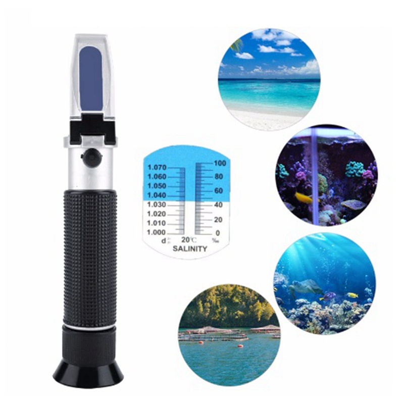 Salinity Refractometer Handheld Salt Water Tester for Aquaculture