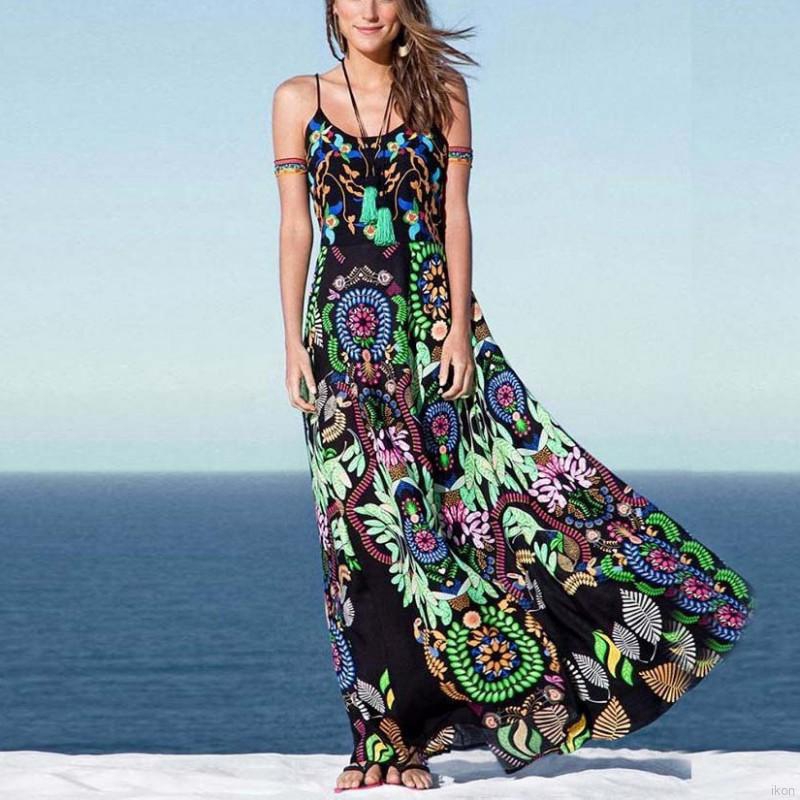 bohemian long dress