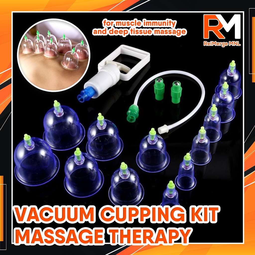 Electric Vacuum Pump Cupping Suction Body Massage Therapy Kit Scraping ...