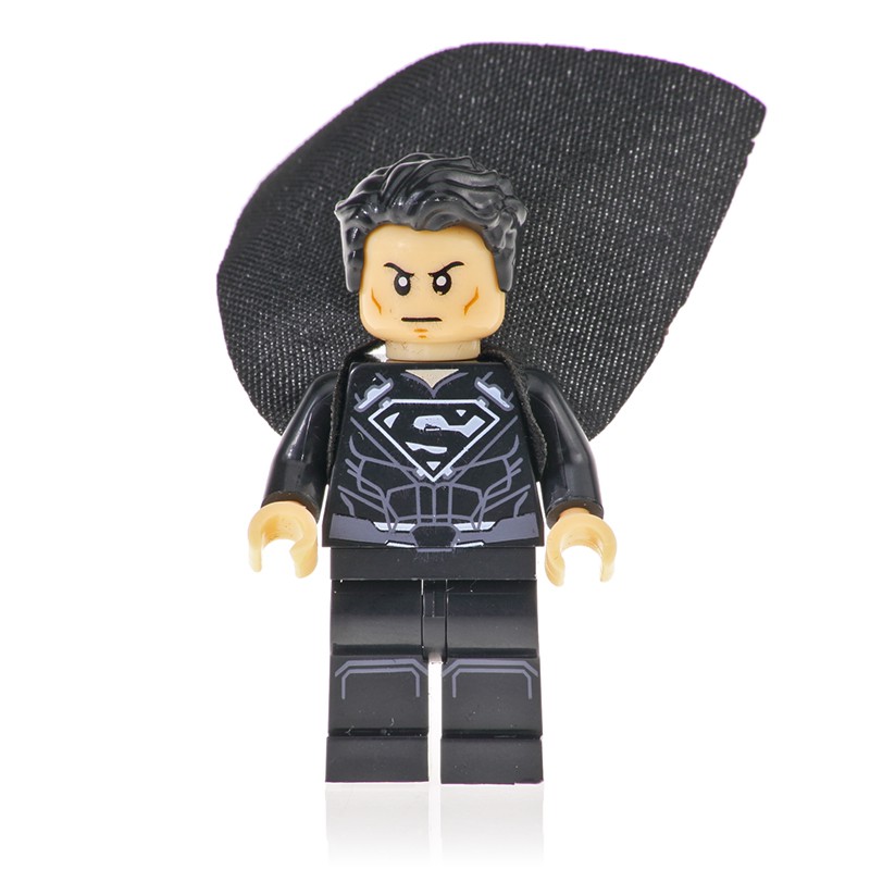 black suit superman lego minifigure