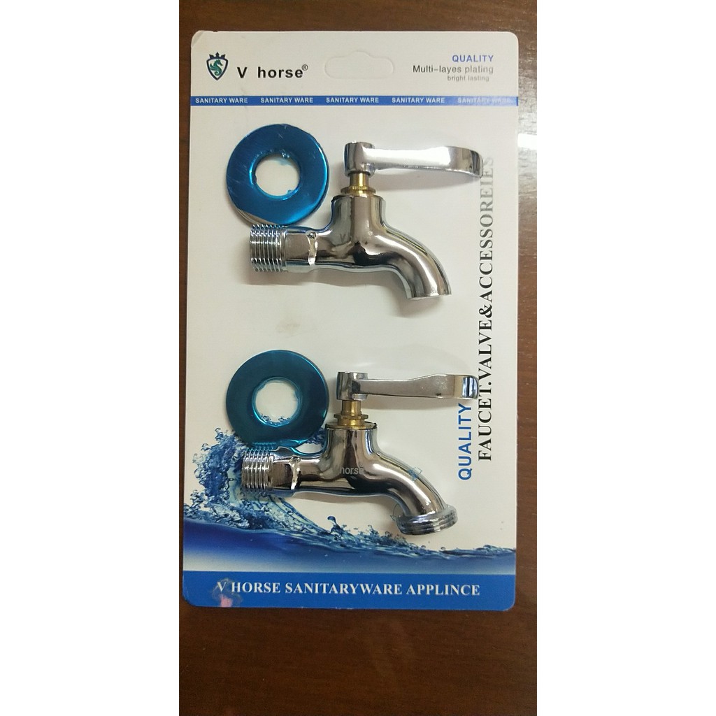 Vhorse Chrome Plated Faucet (Plain Bibb and w/ Hose Bibb) Shopee