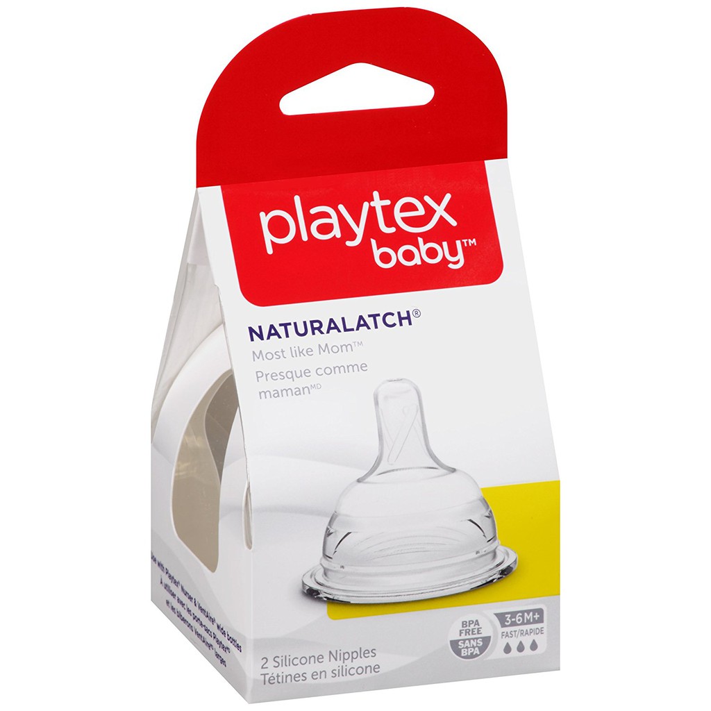 Playtex NaturaLatch Nipple - Fast Flow 