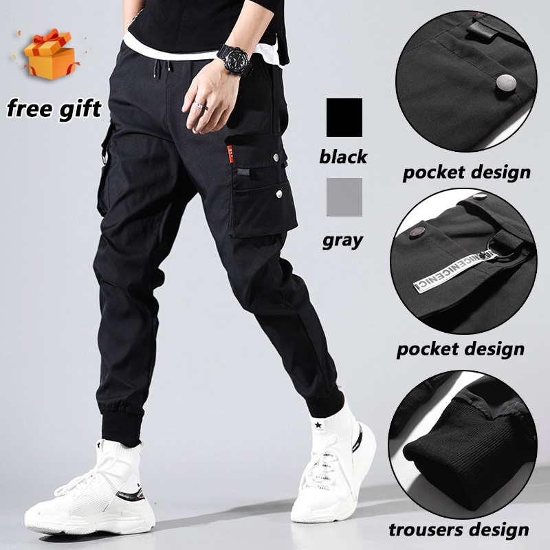 Pants Men Cargo Pants Plus Size Mens Cargo Pants Korean Cargo Pants ...