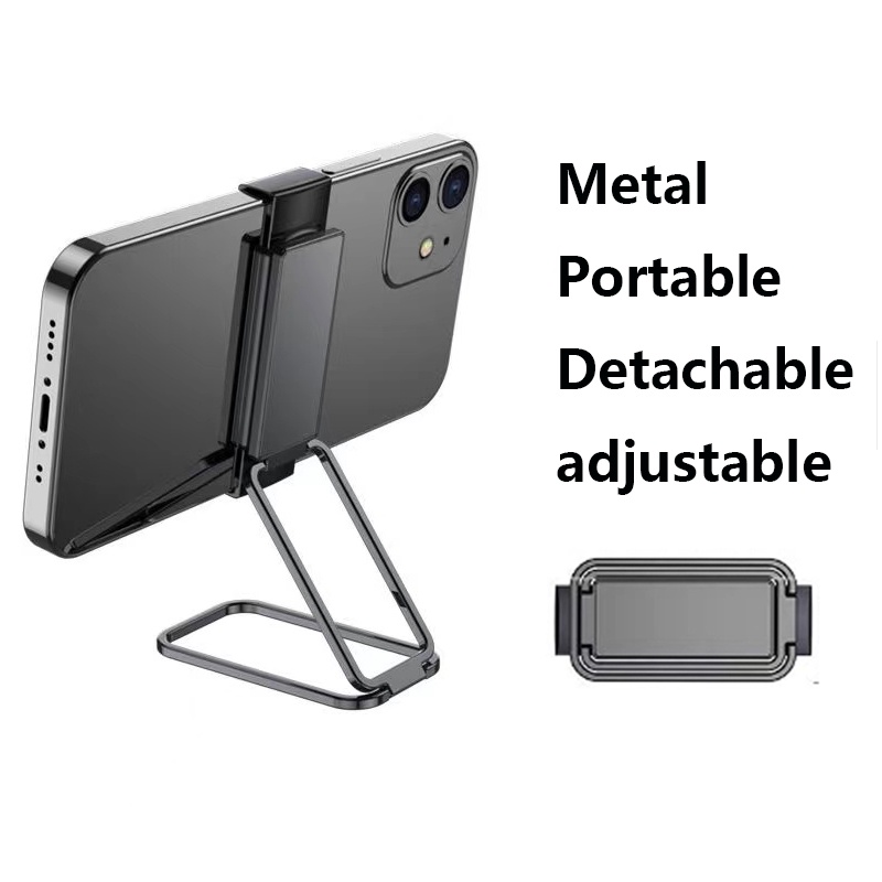 Clipping Zinc Alloy metal Cellphone Holder with clip Portable and