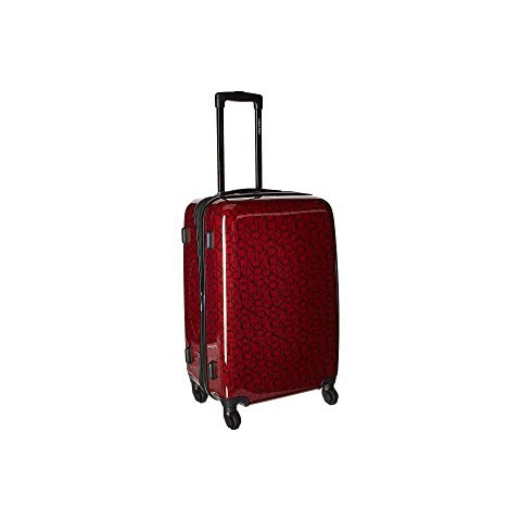 calvin klein red suitcase