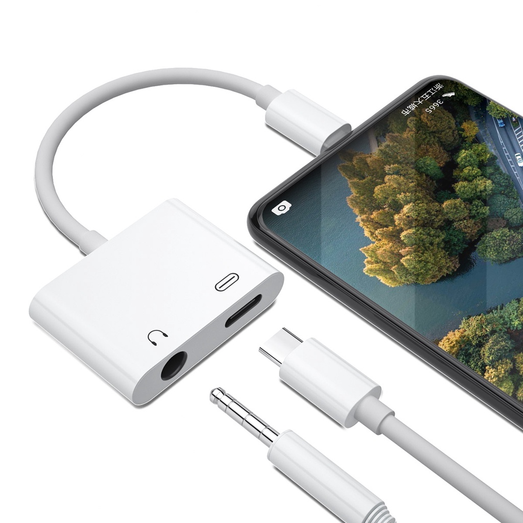 FEINODI TYPE headphone adapter is circular jack USB C to 3.5mm jack