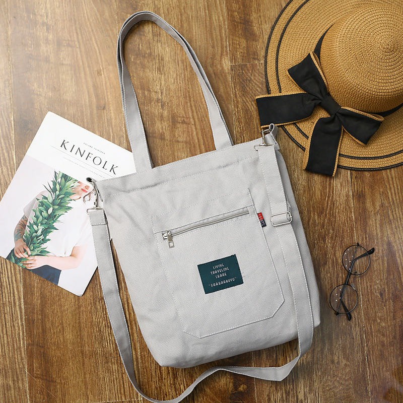No.1 korean design canvas bag 2 handle katsa bag | Shopee Philippines