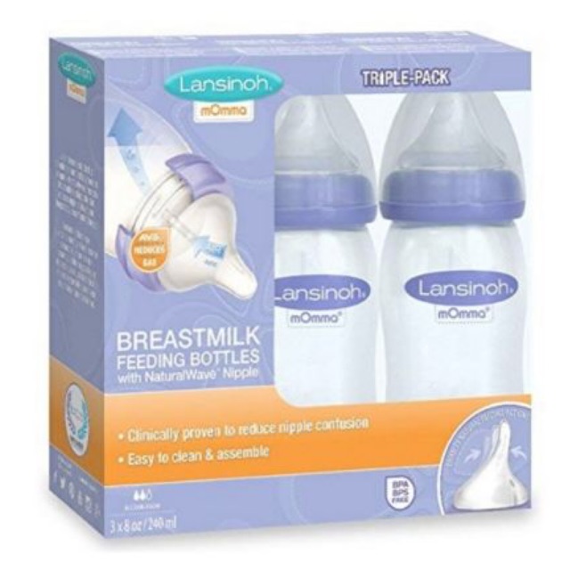 lansinoh momma breastmilk feeding bottle