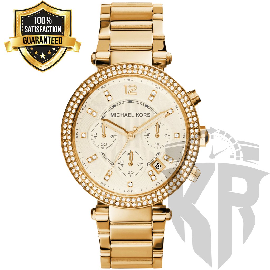 Michael Kors Parker Gold-Tone MK Ladies Watch by K&R Shop | Shopee  Philippines
